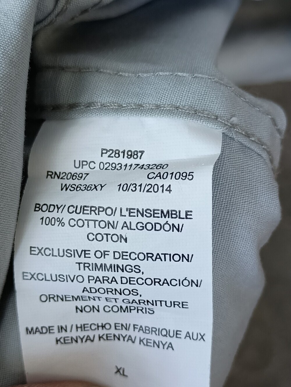 Dickies Classic Light Blue 100% Cotton Short-Sleeve Button-Down Shirt_XL - Picture 6 of 7